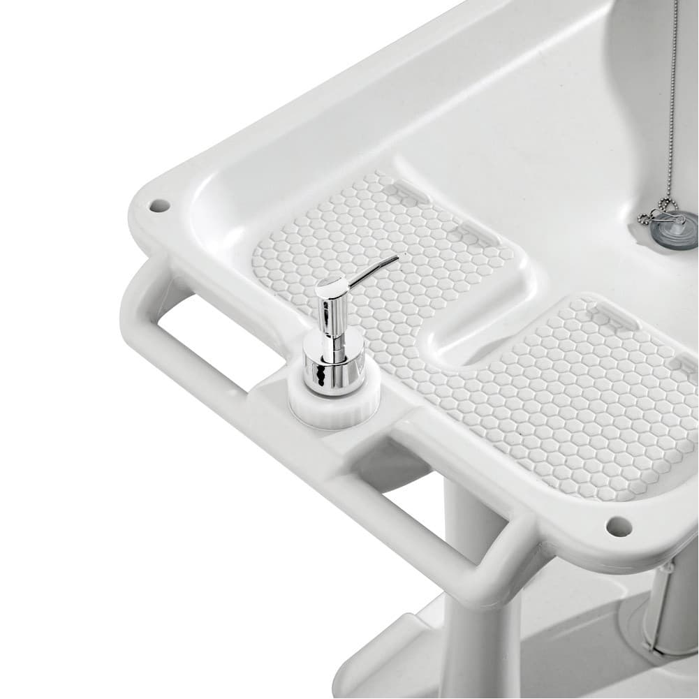 ALSANIDI, Camping and trip laundry, Camping and Travel Portable Sink, Beige, capacity 30 L Size 42*72*80 Cm