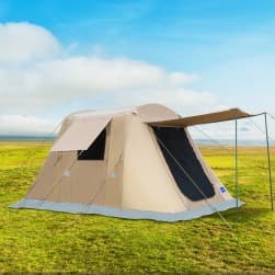 DPT, Air Cotton Tent for Trips, Inflatable Tent, Kaki Dark, Size 230*390*200 Cm