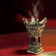 ALSANIDI, Traditional Incense Burner, Brown, Size 12*24.5 Cm
