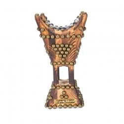 ALSANIDI, Traditional Incense Burner, Brown, Size 13*26 Cm