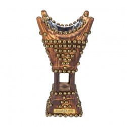 ALSANIDI, Traditional Incense Burner, Brown, Size 14*29.5 Cm
