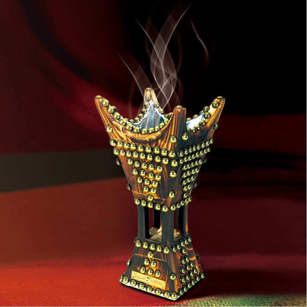 ALSANIDI, Traditional Incense Burner, Brown, Size 14*29.5 Cm