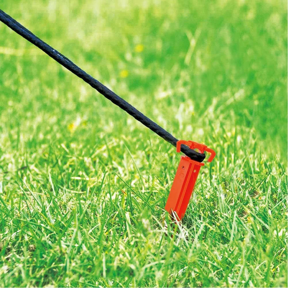 ALSANIDI, Galvanized Steel Tent Dowel, Pegs, Orang, Size 28 Cm