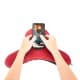 ALSANIDI, Pillow for smart devices, Mobile phone wrist pad, Red, Size 40*23*11 Cm