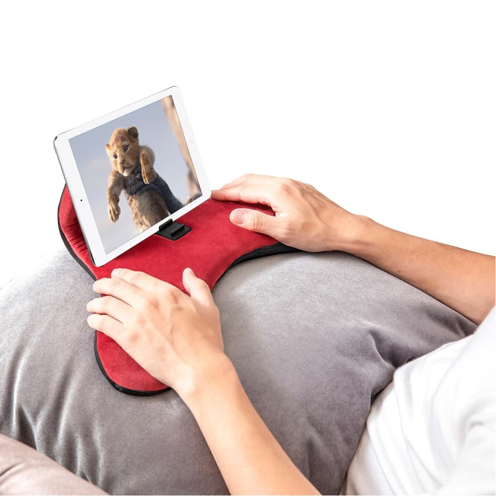 ALSANIDI, Pillow for smart devices, Mobile phone wrist pad, Red, Size 40*23*11 Cm