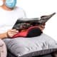 ALSANIDI, Pillow for smart devices, Mobile phone wrist pad, Red, Size 40*23*11 Cm