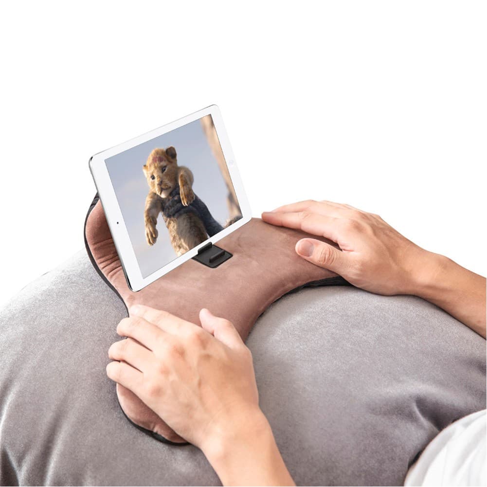 ALSANIDI, Pillow for smart devices, Mobile phone wrist pad, Brown, Size 40*23*11 Cm
