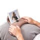 ALSANIDI, Pillow for smart devices, Mobile phone wrist pad, Brown, Size 40*23*11 Cm