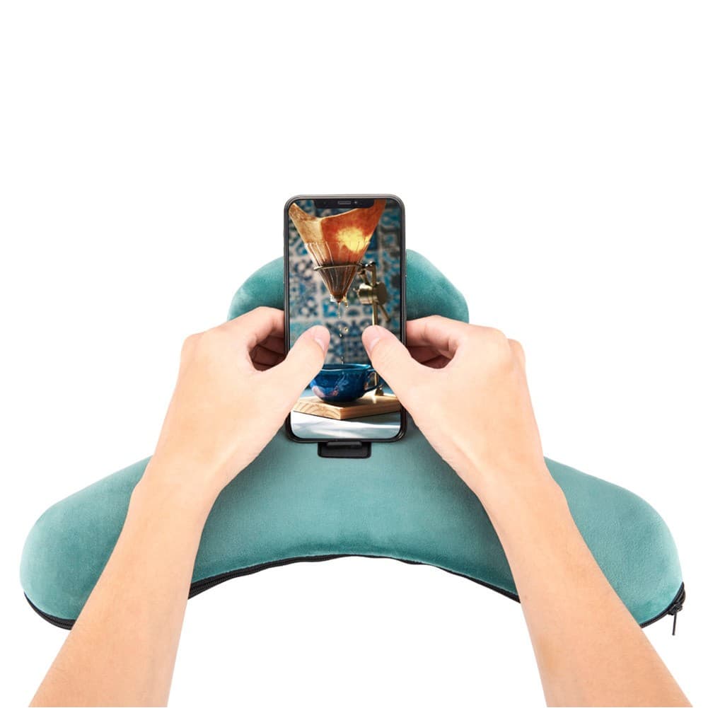 ALSANIDI, Pillow for smart devices, Mobile phone wrist pad, Green, Size 40*23*11 Cm
