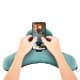 ALSANIDI, Pillow for smart devices, Mobile phone wrist pad, Green, Size 40*23*11 Cm