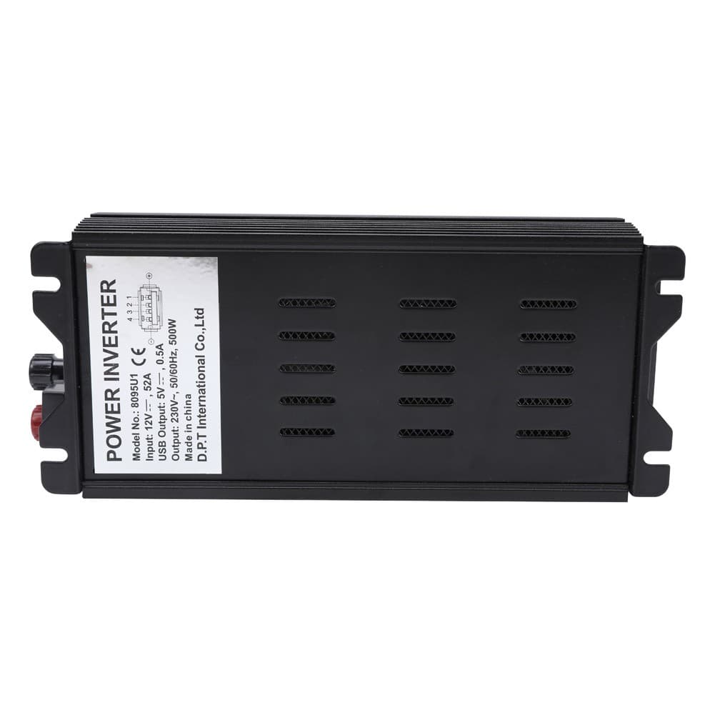 DPT, Car Power Converter, 12 volt power adapter, Black, capacity 500 Watt