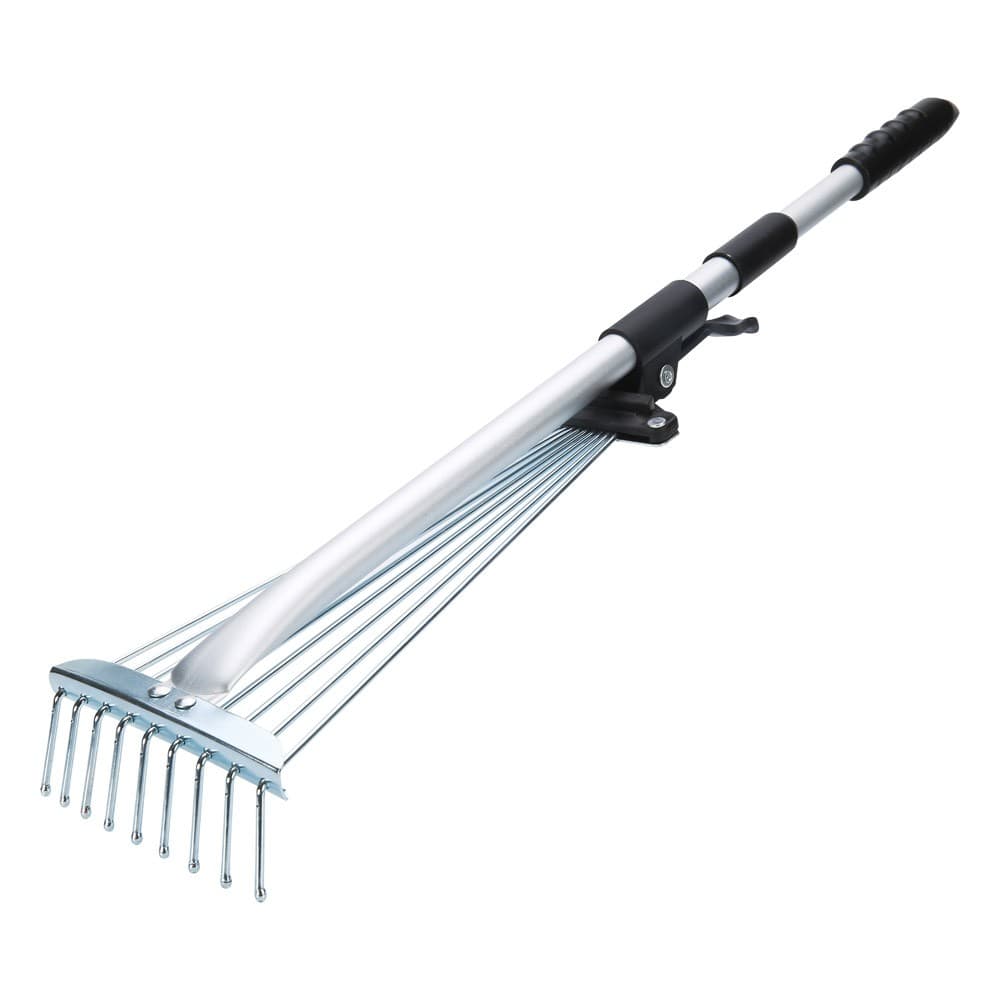 ALSANIDI, Foldable Metal Herb Fork for Cleaning, Silver