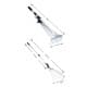 ALSANIDI, Foldable Metal Herb Fork for Cleaning, Silver