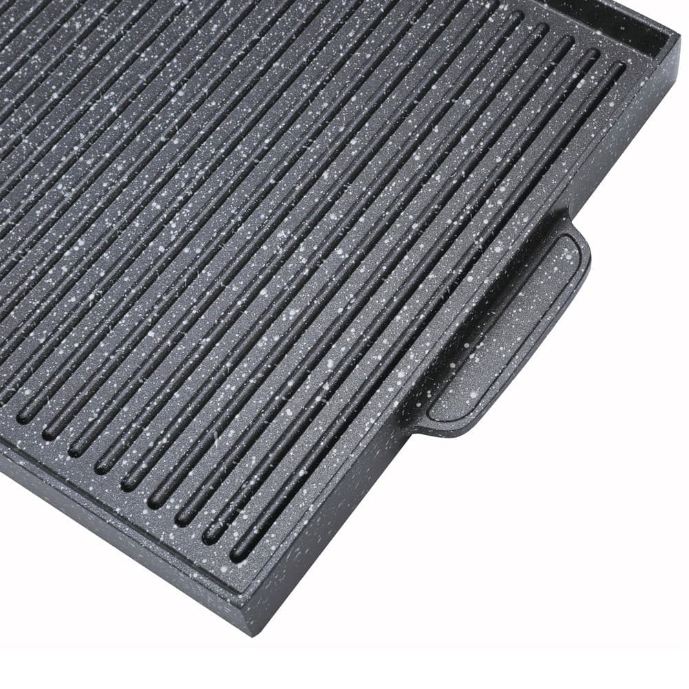 ALSANIDI, Grill pan, Burger Grill Saj, Black, Size 24.5*36 Cm