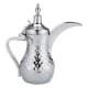 ALSANIDI, Raslan Indian Stainless steel Arabic Coffee Dallah, Raslan Dallah, Silver, capacity 0.8 L