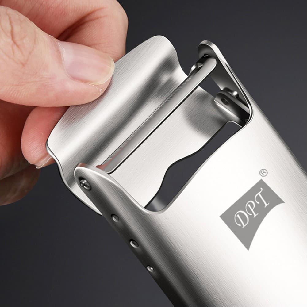 DPT, Plastic fruit and Vegetables peeler, Silver, Size 4.5*18.5 Cm