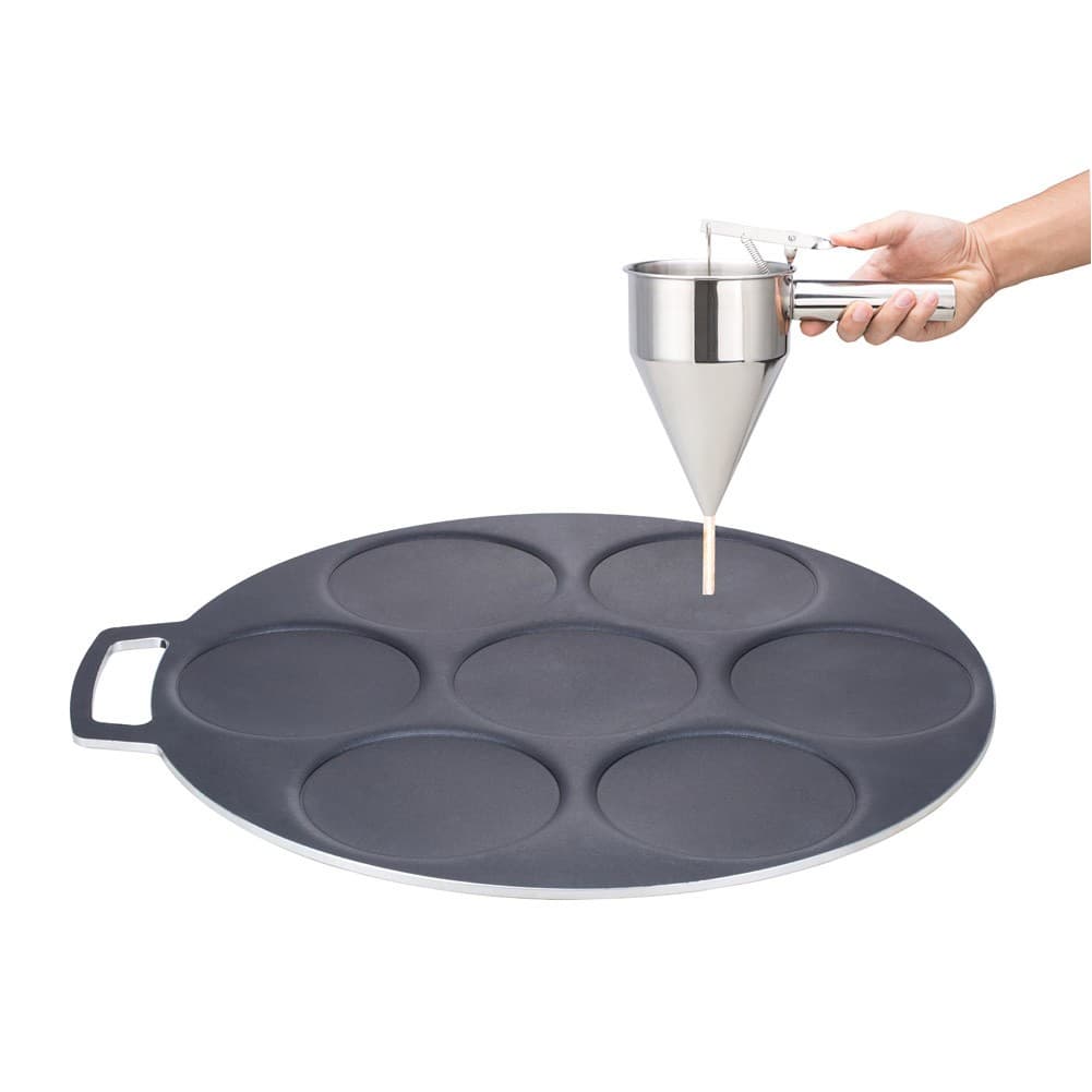 ALSANIDI, Pancake Saj, Crepe maker, Black, Size 35 Cm Thickness 6 ml
