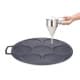 ALSANIDI, Pancake Saj, Crepe maker, Black, Size 35 Cm Thickness 6 ml