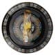 ALSANIDI, Al-Qatt Al-Asiri Inscription Chinko plate, Al-Qatt Al-Asiri Chinko plate, Black, Size 34 Cm