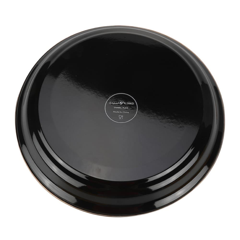 ALSANIDI, Al-Qatt Al-Asiri Inscription Chinko plate, Al-Qatt Al-Asiri Chinko plate, Black, Size 34 Cm