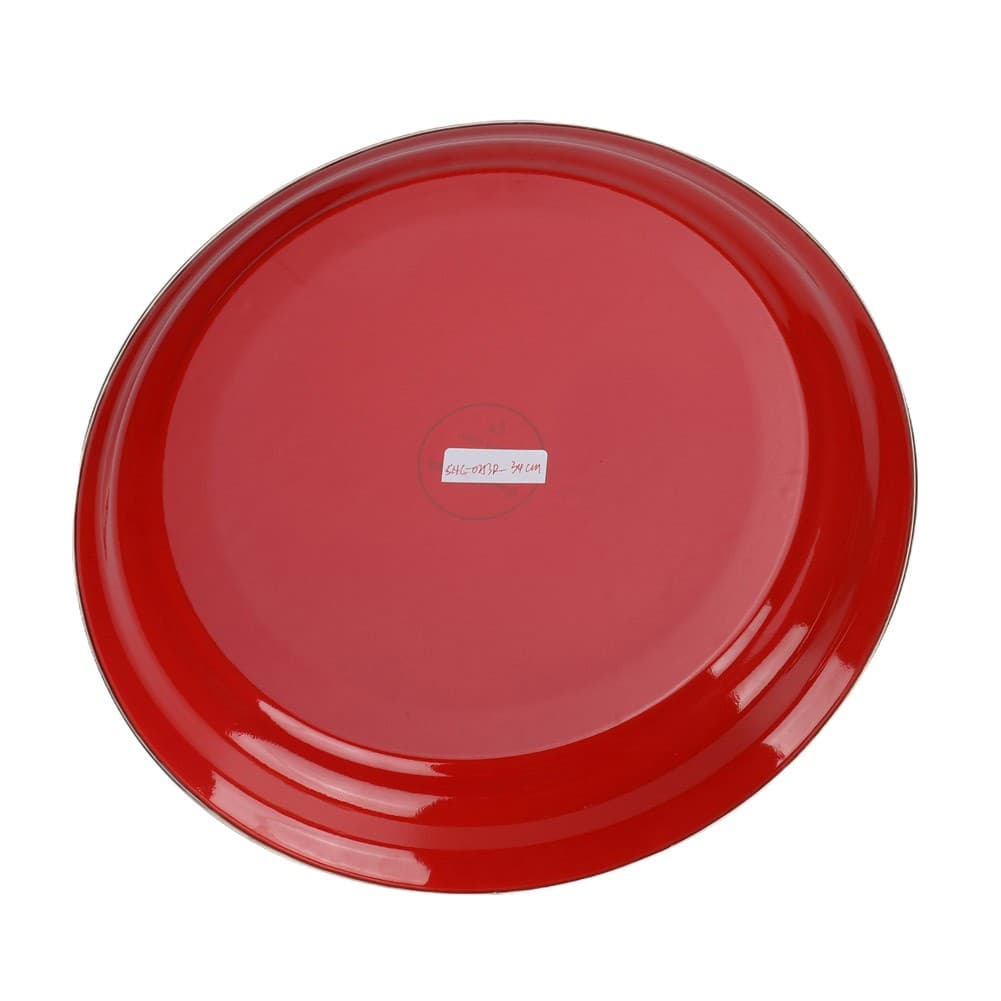 ALSANIDI, Al-Qatt Al-Asiri Inscription Chinko plate, Al-Qatt Al-Asiri Chinko plate, Red, Size 34 Cm