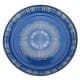 ALSANIDI, Al-Qatt Al-Asiri Inscription Chinko plate, Al-Qatt Al-Asiri Chinko plate, Blue, Size 40 Cm