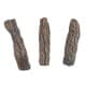 DPT, Artificial Firewood, Stove Firewood, Brown, Set 3 pcs Size 27-33 Cm Weight 2.75 Kg