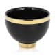 ALSANIDI, Porcelain pLain ceramic coffee cup, Arabic coffee mug, Black*White, Set 6 pcs