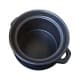 ALSANIDI, Heat pottery pot, Thermal pottery pot, Black, capacity 2.75 L Size 17 Cm