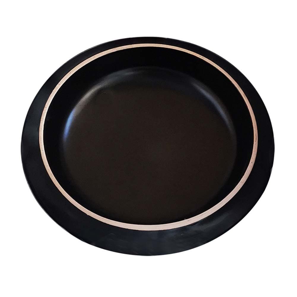 ALSANIDI, Heat pottery pot, Thermal pottery pot, Black, capacity 3.3 L Size 18 Cm
