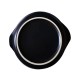 ALSANIDI, Heat pottery pot, Thermal pottery pot, Black, capacity 1.25 L Size 18 Cm