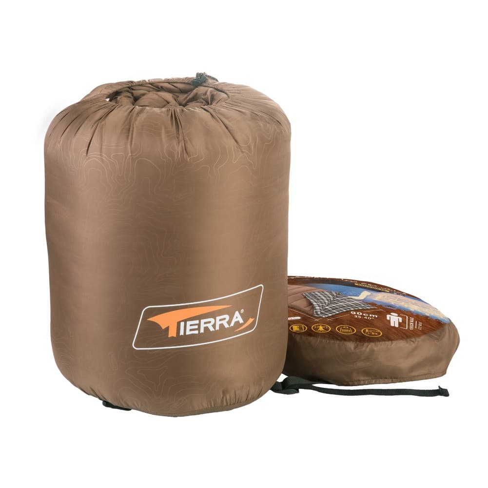 TIERRA, Eskimo Sleeping Bag for trips, Sleeping bag, Sandy, Size 90*200 Cm