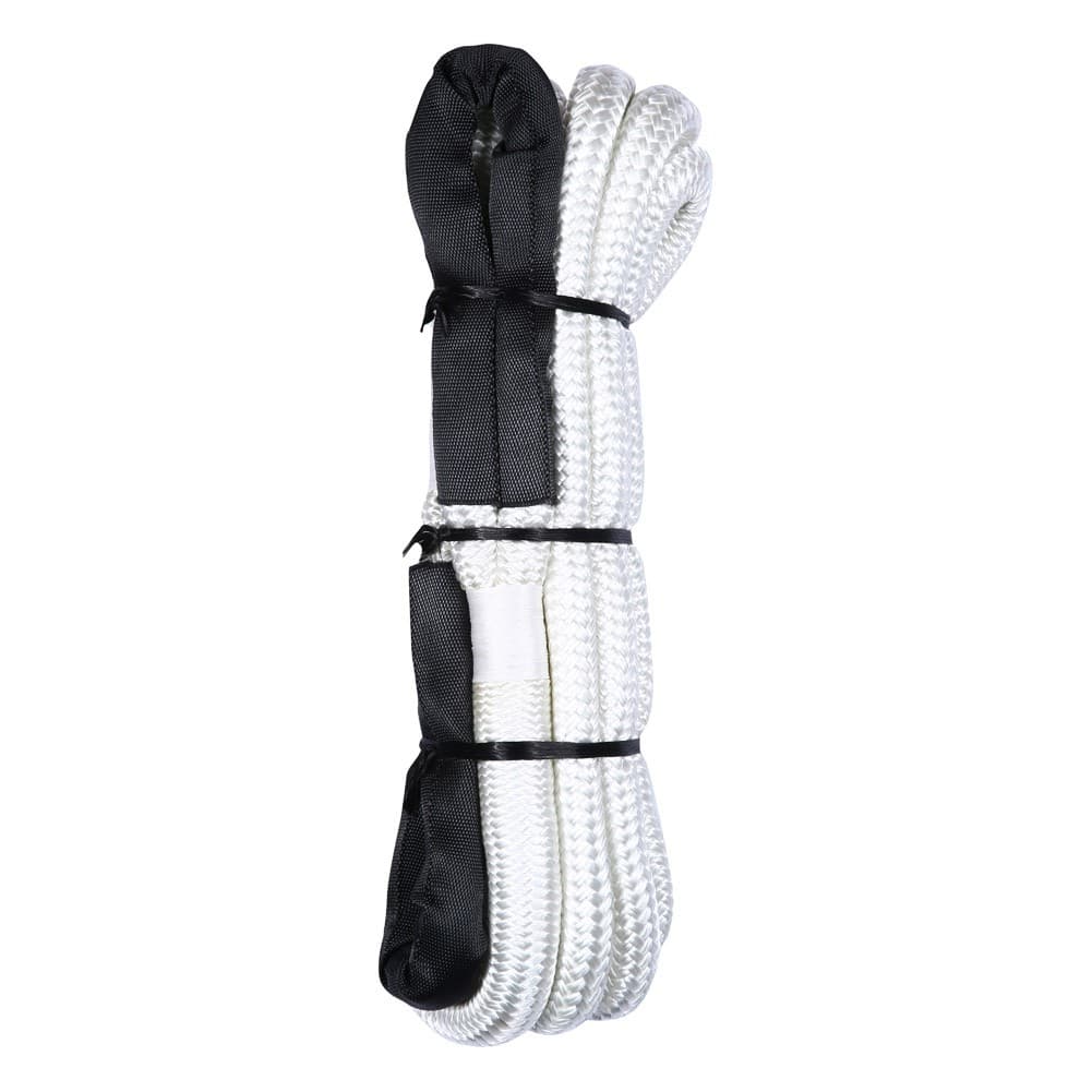 DPT, Towing Rope/Cable for Car, Emergency Towing Rope, White, Size 6 Metre*22 mm load 9 Ton