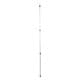 DPT, Foldable Aluminum Tent Pole, Portable Light Canopy Pole for Camping, Silver, Size 1 inch Size 227 Cm