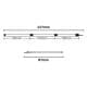DPT, Foldable Aluminum Tent Pole, Portable Light Canopy Pole for Camping, Silver, Size 1 inch Size 227 Cm
