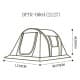 DPT, Air Cotton Tent for Trips, Inflatable Tent, Kaki Dark, Size 200*270*210 Cm