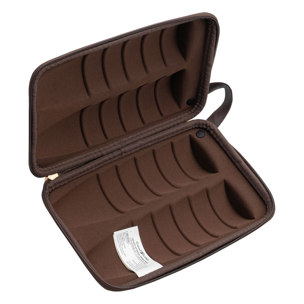 ALSANIDI, Full anti-shock cups bag, Tea cups Bag, Oud, Size 15*22*7.2Cm