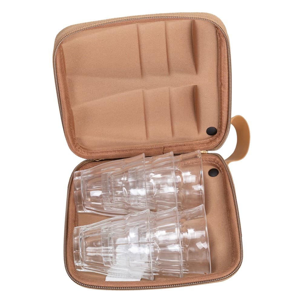 ALSANIDI, Completed anti-shock cups bag, Tea Mug bag, Woody, Size 15*14.5*7.2Cm