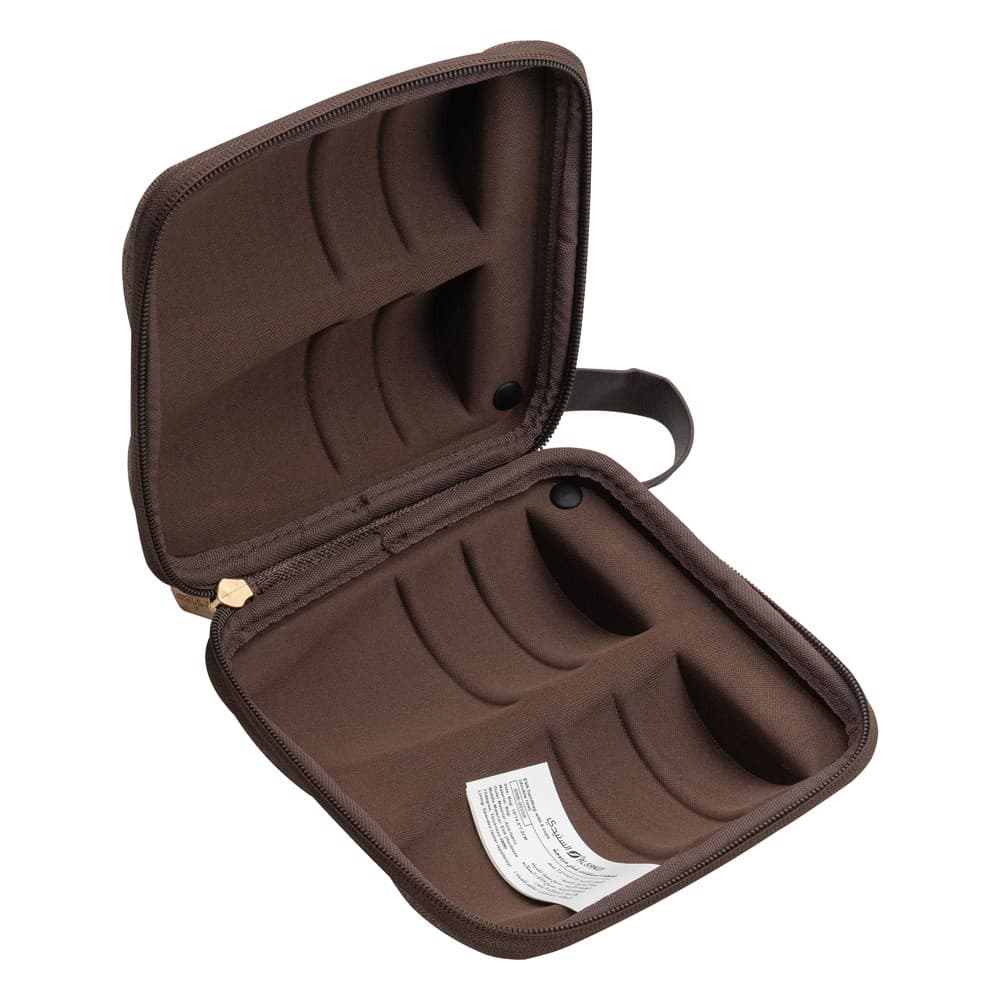 ALSANIDI, Empty anti-shock cups bag, Tea cups Bag, Oud, Size 15*14.5*7.2Cm