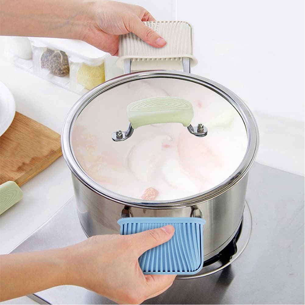 ALSANIDI, Silicone Hot pot holder, Blue Light