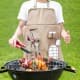 ALSANIDI, 7-piece grill tool set, BBQ Tools Set, Woody, Size50*16*6Cm