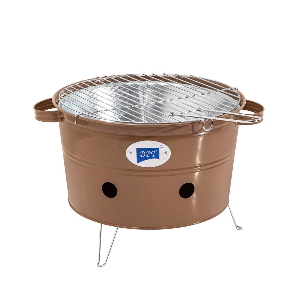 DPT, Portable grill, Outdoor grill, Brown, Size 35*30.5*20.5 Cm