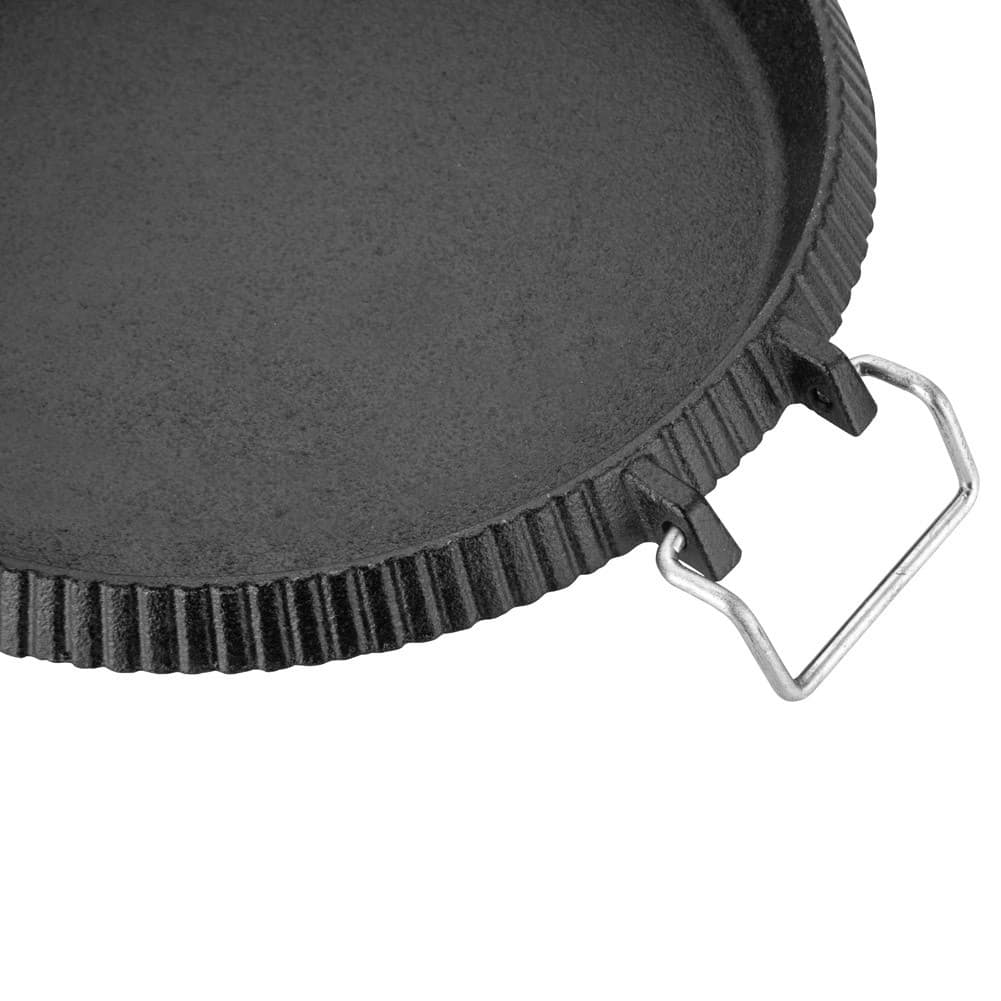 DPT, Cast iron skillet, Burger Grill Saj, Black, Size 27.5*26.5*3 Cm