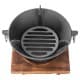 DPT, Cast Iron Coal Stove, Charcoal burner, Black, Size16*9.5*8.8Cm