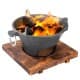 DPT, Cast Iron Coal Stove, Charcoal burner, Black, Size16*9.5*8.8Cm