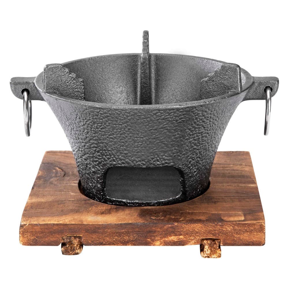 DPT, Cast Iron Coal Stove, Charcoal burner, Black, Size19.5*13*9Cm