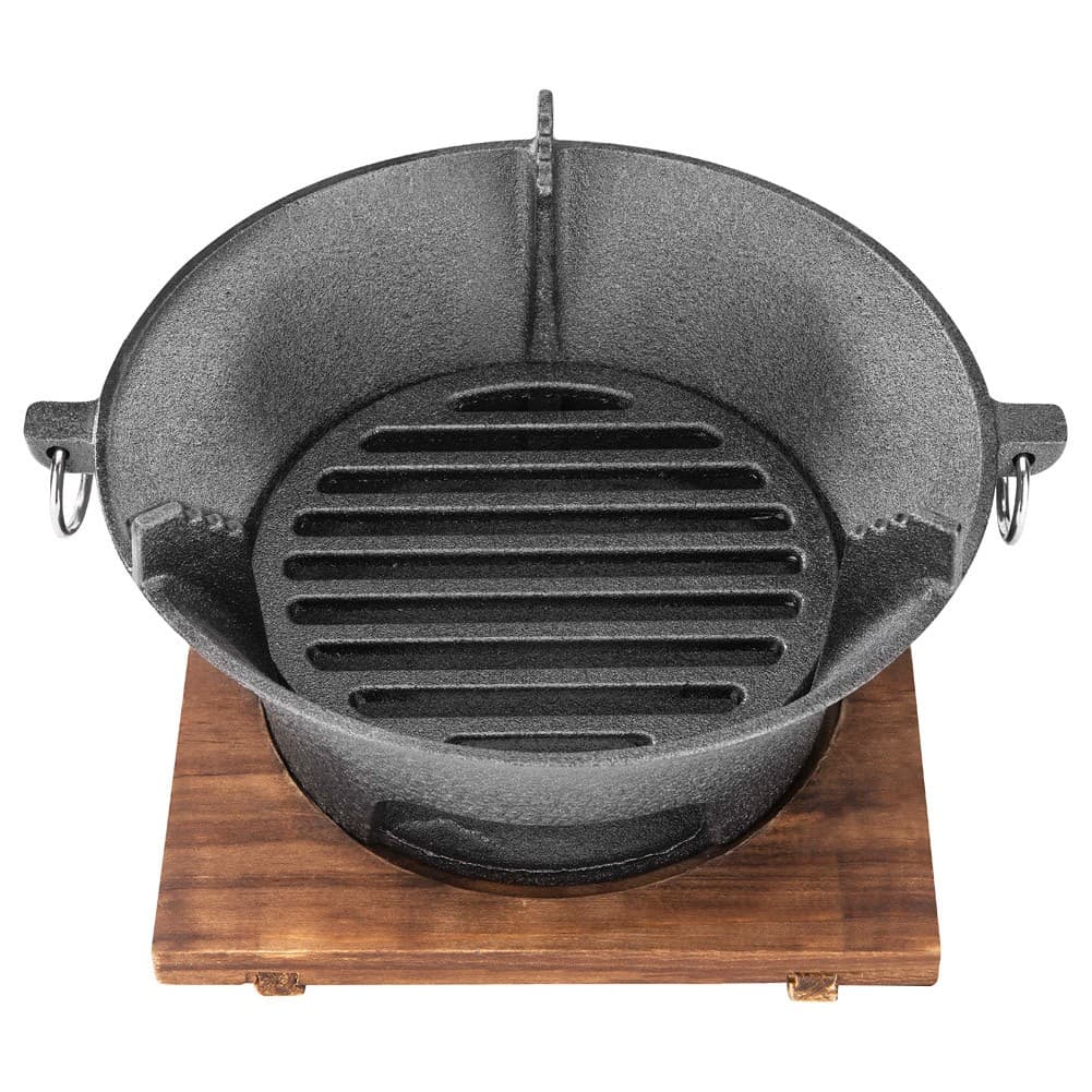 DPT, Cast Iron Coal Stove, Charcoal burner, Black, Size23*16*10Cm