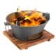 DPT, Cast Iron Coal Stove, Charcoal burner, Black, Size26*17.5*11Cm
