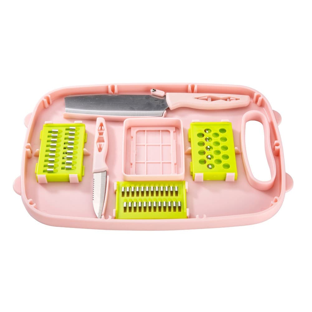 ALSANIDI, Cutting board set, Fruit and Vegetables cutting board, Pink, Size 23*34.5 Cm
