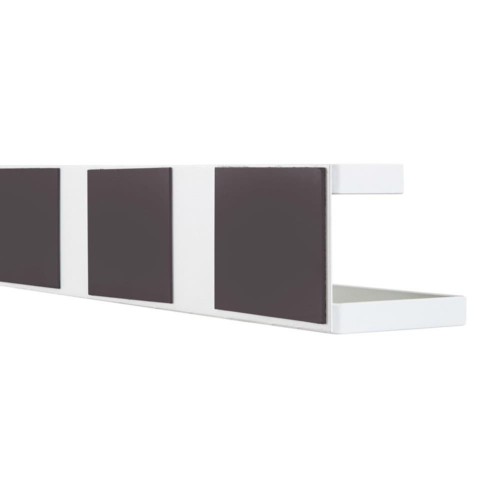 ALSANIDI, kitchen utensiL storage rack, Magnetic hanging rack, White, Size 40*8*8 Cm